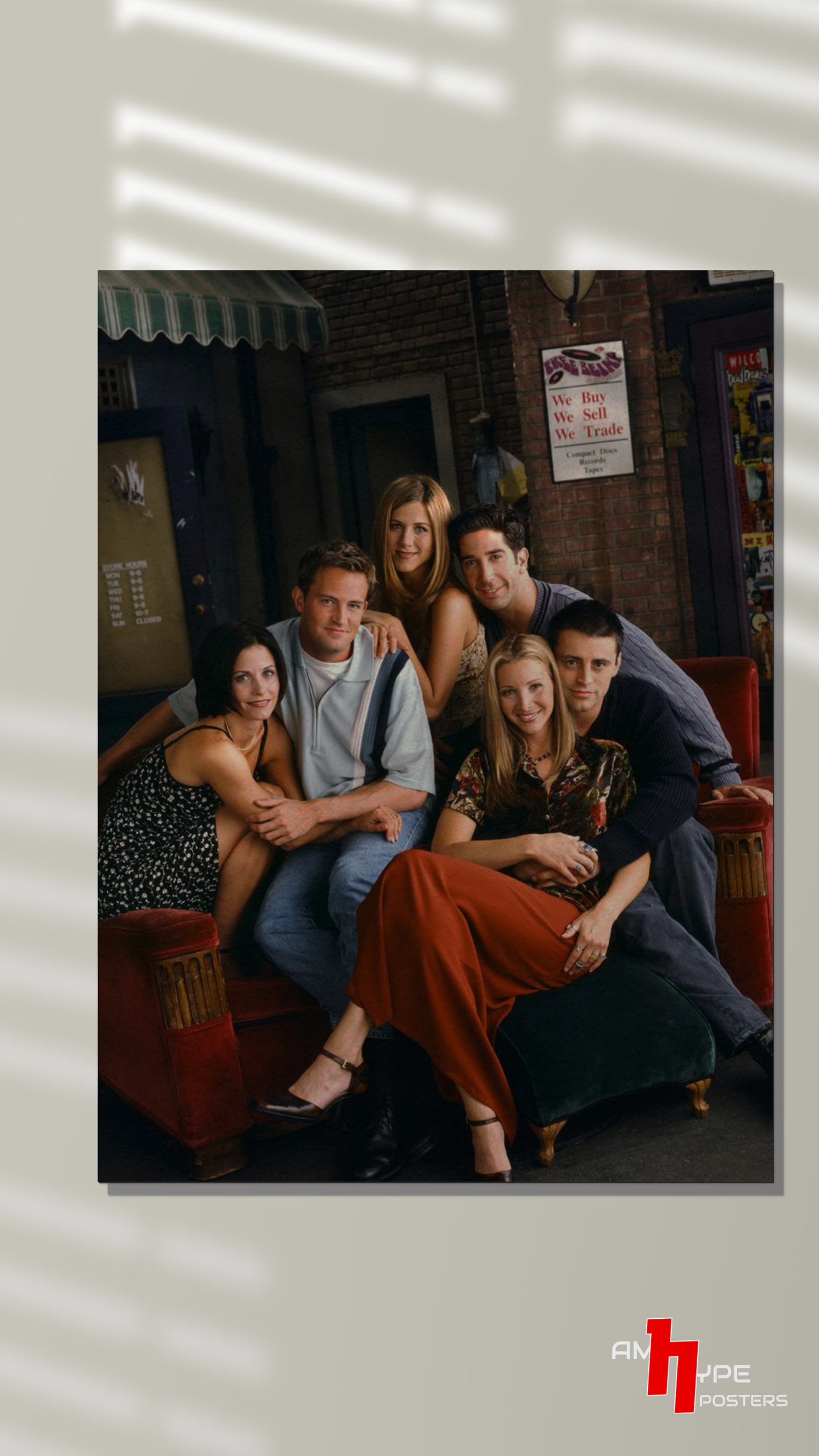 Friends | TV Series | Wall Posters | A3 | A4 | Metal