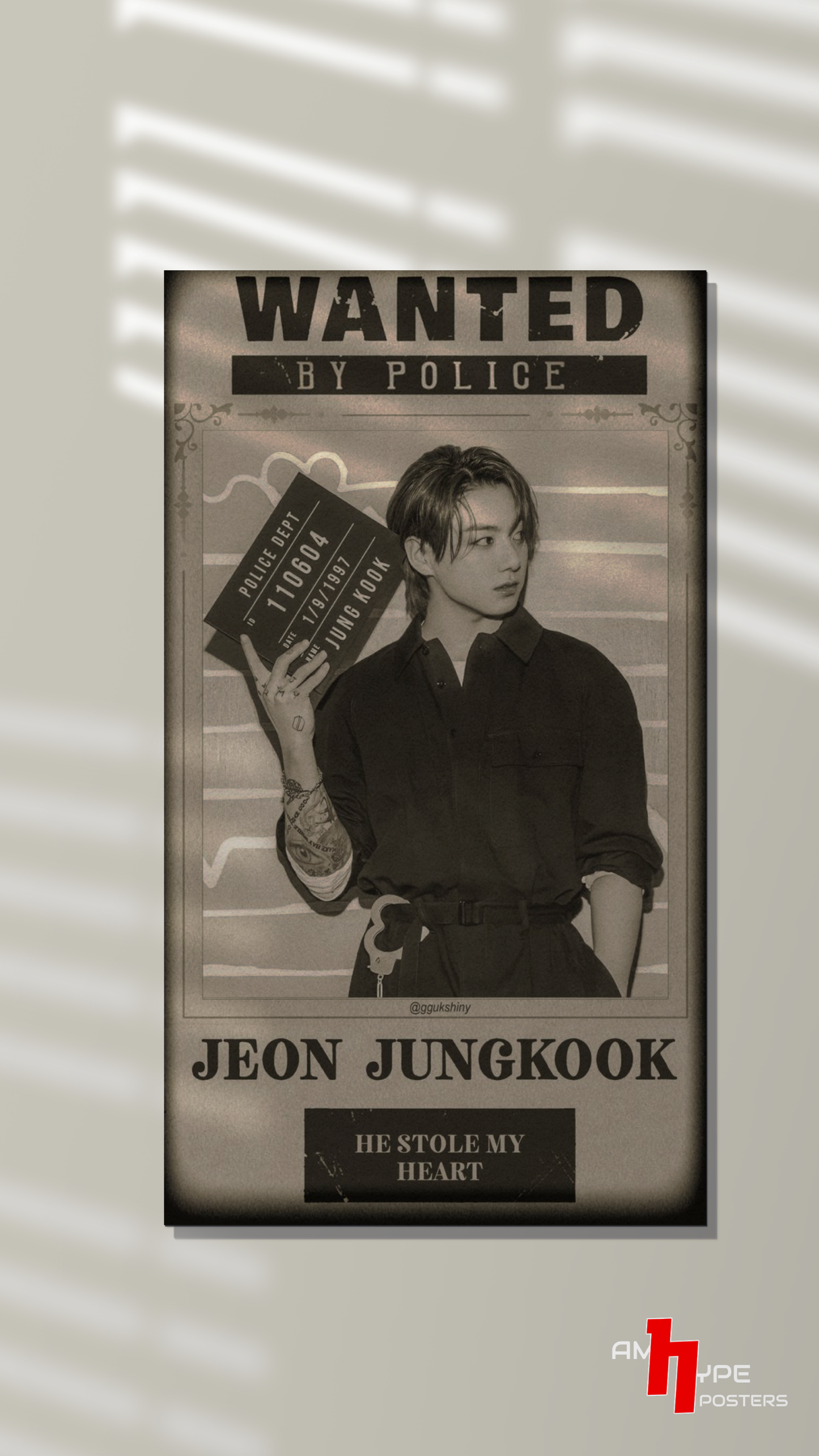 Jeon Jungkook | BTS | Music| Wall Posters | A3 | A4 | Metal