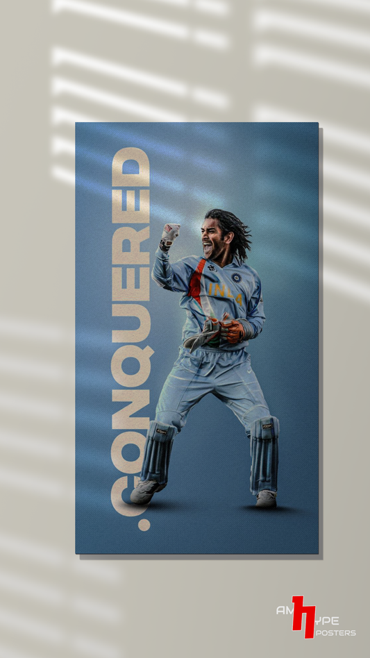 Thala M S Dhoni | Cricket | Wall Posters | A3 | A4 | Metal