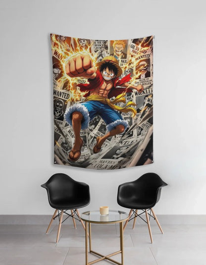 Luffy One Piece Tapestry – Premium Anime Wall Hanging for Fans & Home Décor - amhype