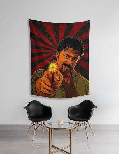 Suriya Retro Look Tapestry – Premium Wall Hanging for Fans & Vintage Home Décor - amhype
