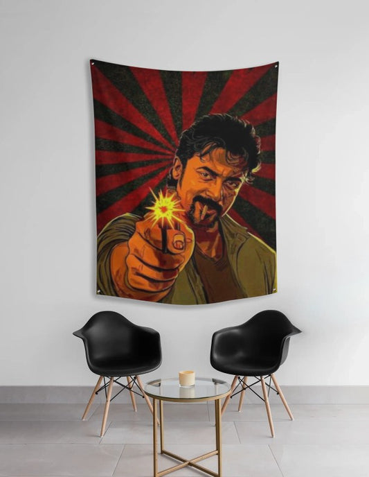 Suriya Retro Look Tapestry – Premium Wall Hanging for Fans & Vintage Home Décor