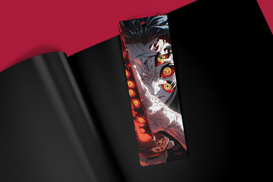 Kokushibo Demon Slayer Acrylic Bookmark – Premium Anime Manga Book Marker Gift