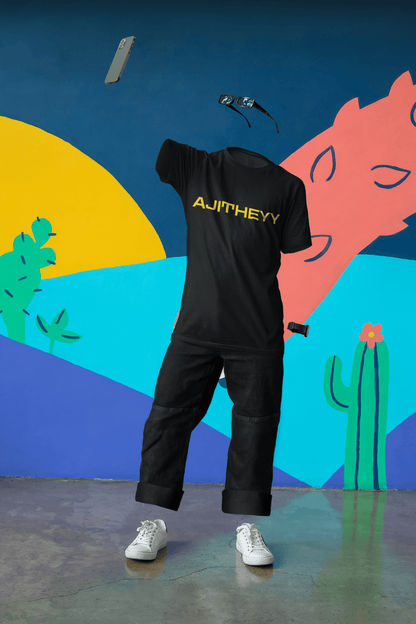 Ajitheyyy Tshirt | Round neck Tshirt | Vidamuyarchi | Amhype - amhype