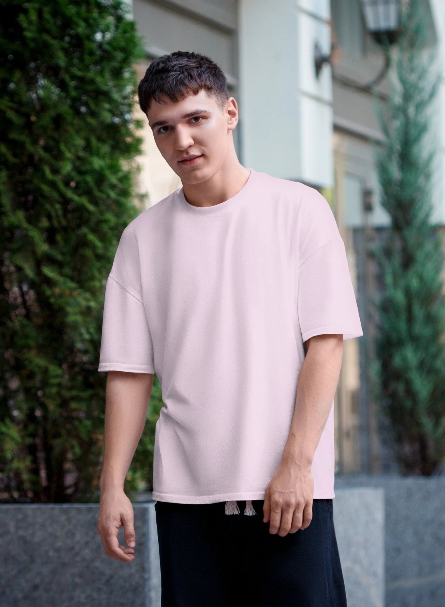 Amhype plain oversize T-shirt 240 GSM | Drop Shoulder | 100% Cotton | Super Combed | Pre Shrunk | Unisex Regular Fit - amhype