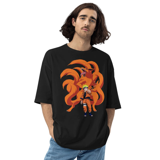 AMHYPE UNISEX NARUTO DRAGON OVERSIZE TEE - amhype