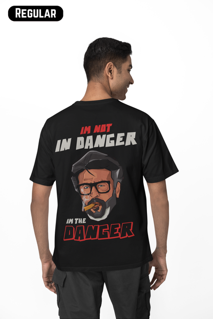 Im Not In Danger Im The Danger Rajinikanth T-Shirt | One Name One Sun Fan Tee by AmHype