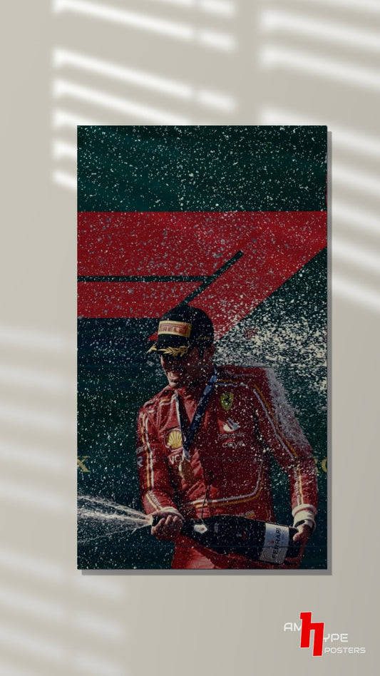 Carlos sainz | Smooth Operator | F1 | Ferrari | Wall Posters | A3 | A4 | Metal - amhype