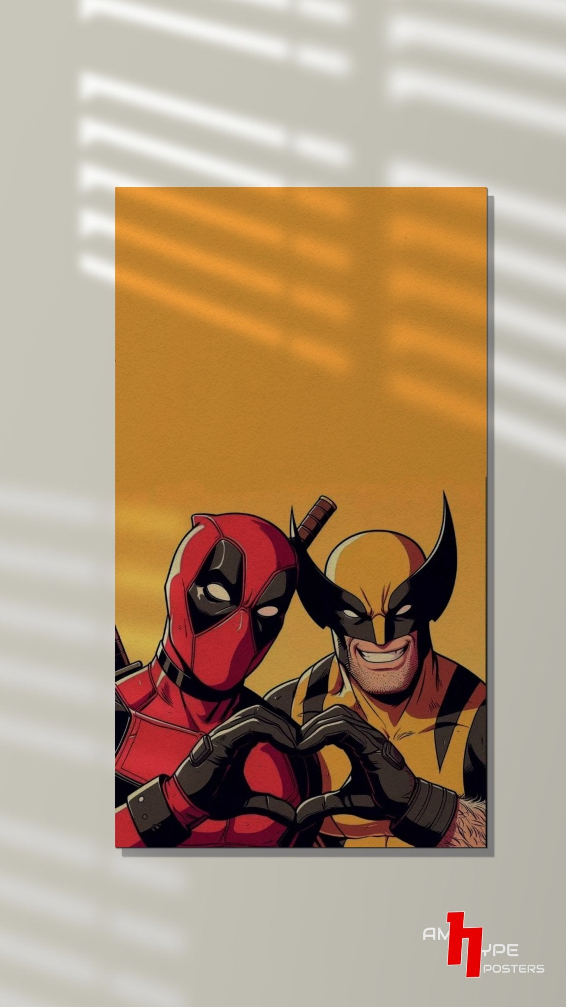 Deadpool Vs Wolverine | Movies | Wall Posters | A3 | A4 | Metal - amhype