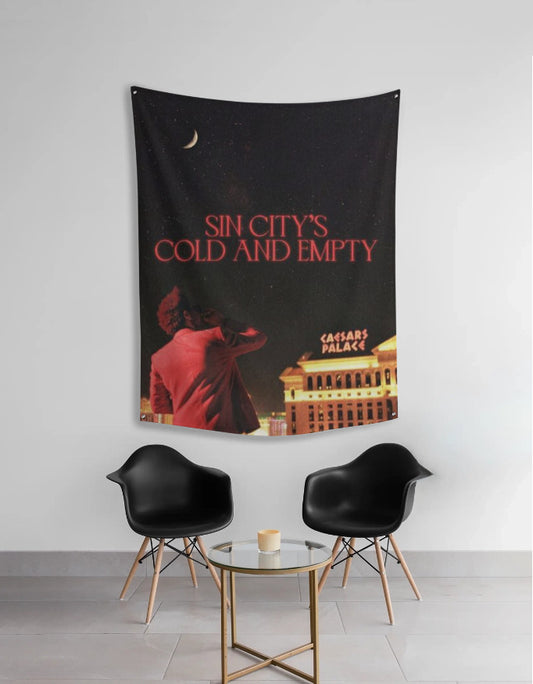 The Weeknd ‘Sin City’s Cold and Empty’ Tapestry – Premium Wall Hanging for Music Fans & Home Décor - amhype
