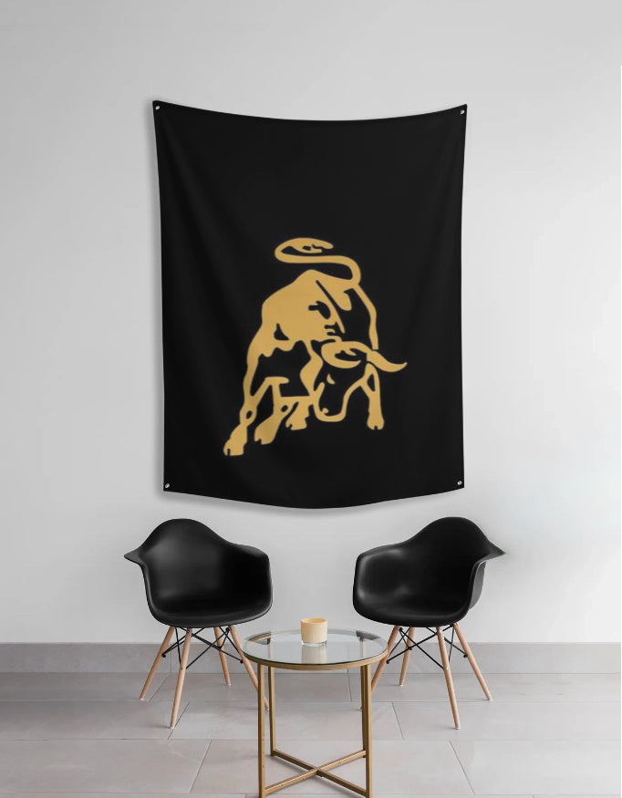 Lamborghini Logo Tapestry | Luxury Supercar Wall Art by AmHype - amhype