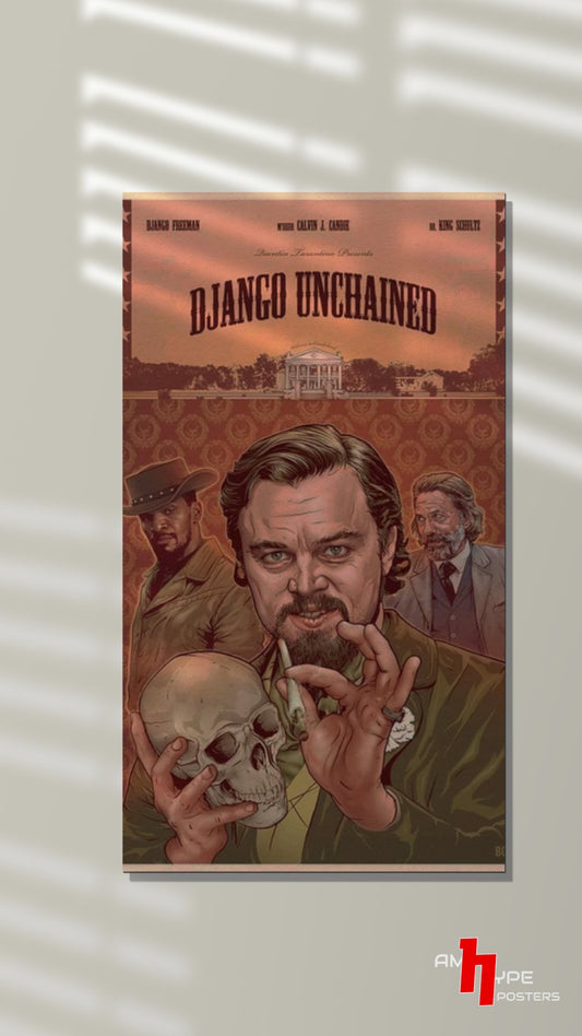 Django Unchained | Movies | Wall Posters | A3 | A4 | Metal - amhype