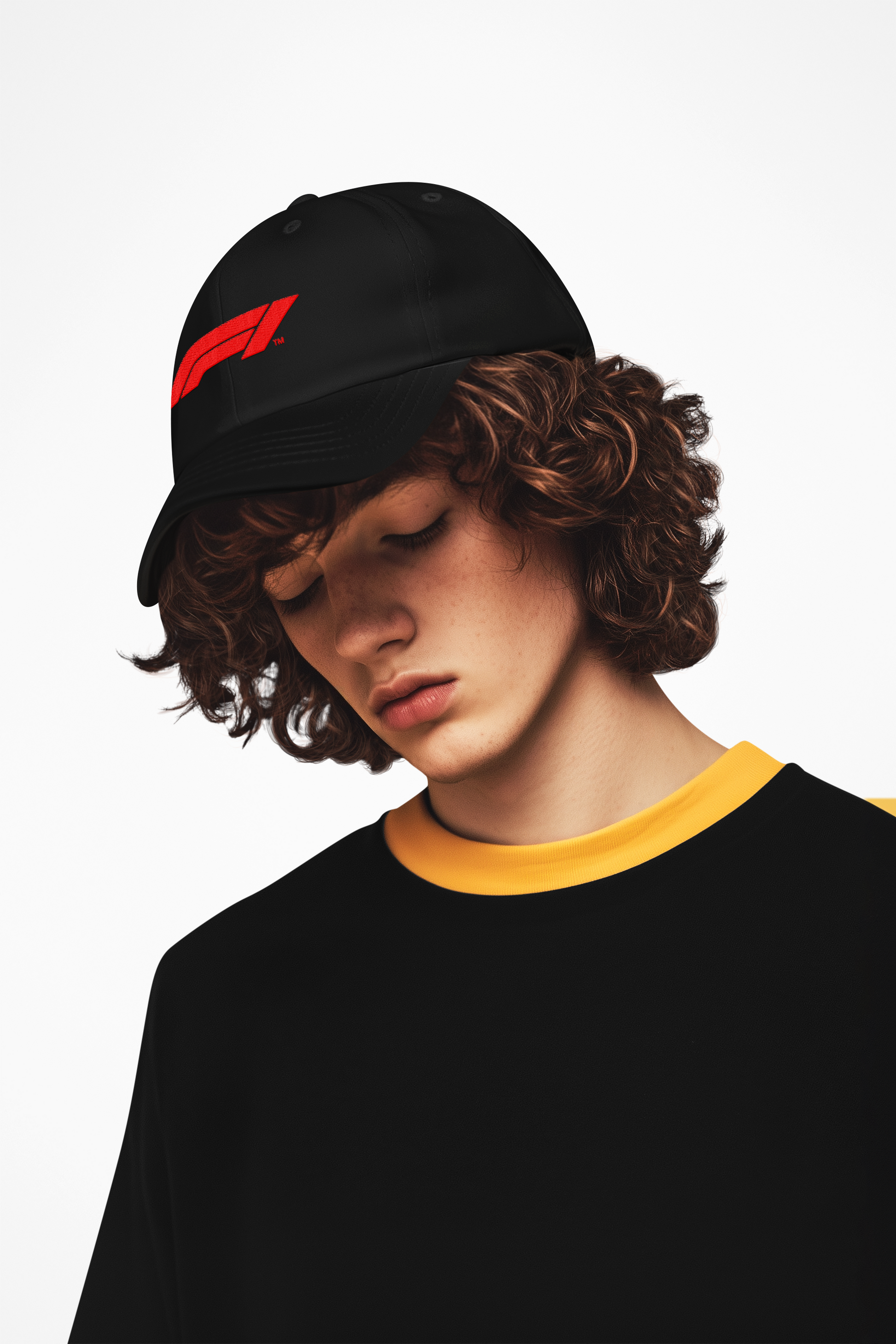 F1 Embroidered Baseball Cap Black – Formula 1 Motorsport Dad Hat | amhype