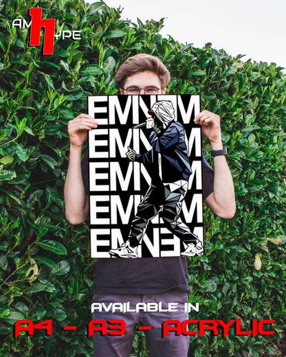 Eminem Posters | Wall Posters | A3 | A4 | Acrylic - amhype