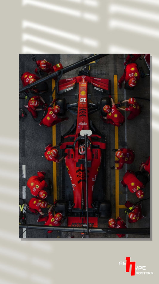 Ferrari | F1 | Carlos sainz | Charles Leclerc | Smooth Operator | Wall Posters | A3 | A4 | Metal - amhype