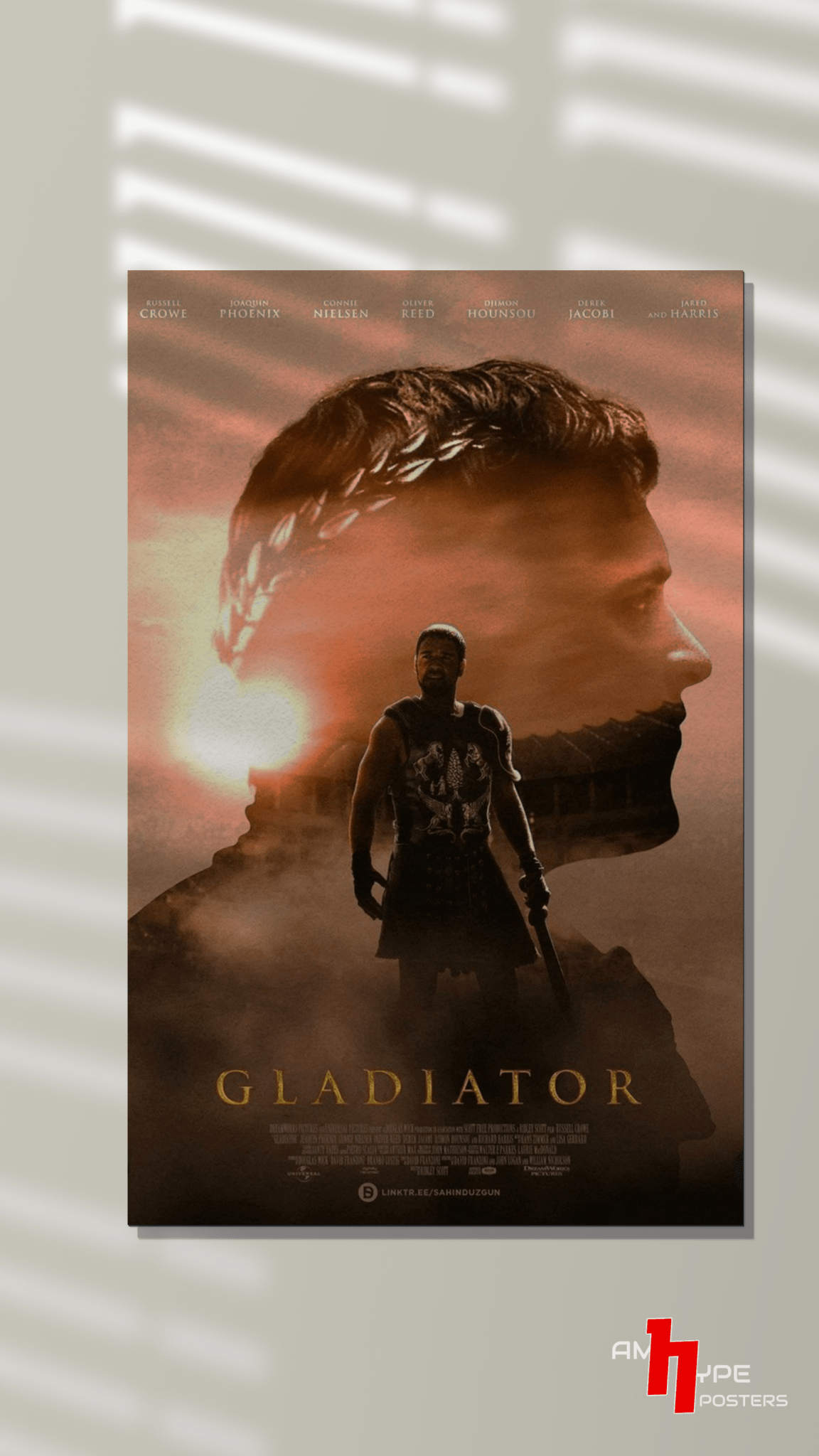 Gladiator | Movies | Wall Posters | A3 | A4 | Metal - amhype