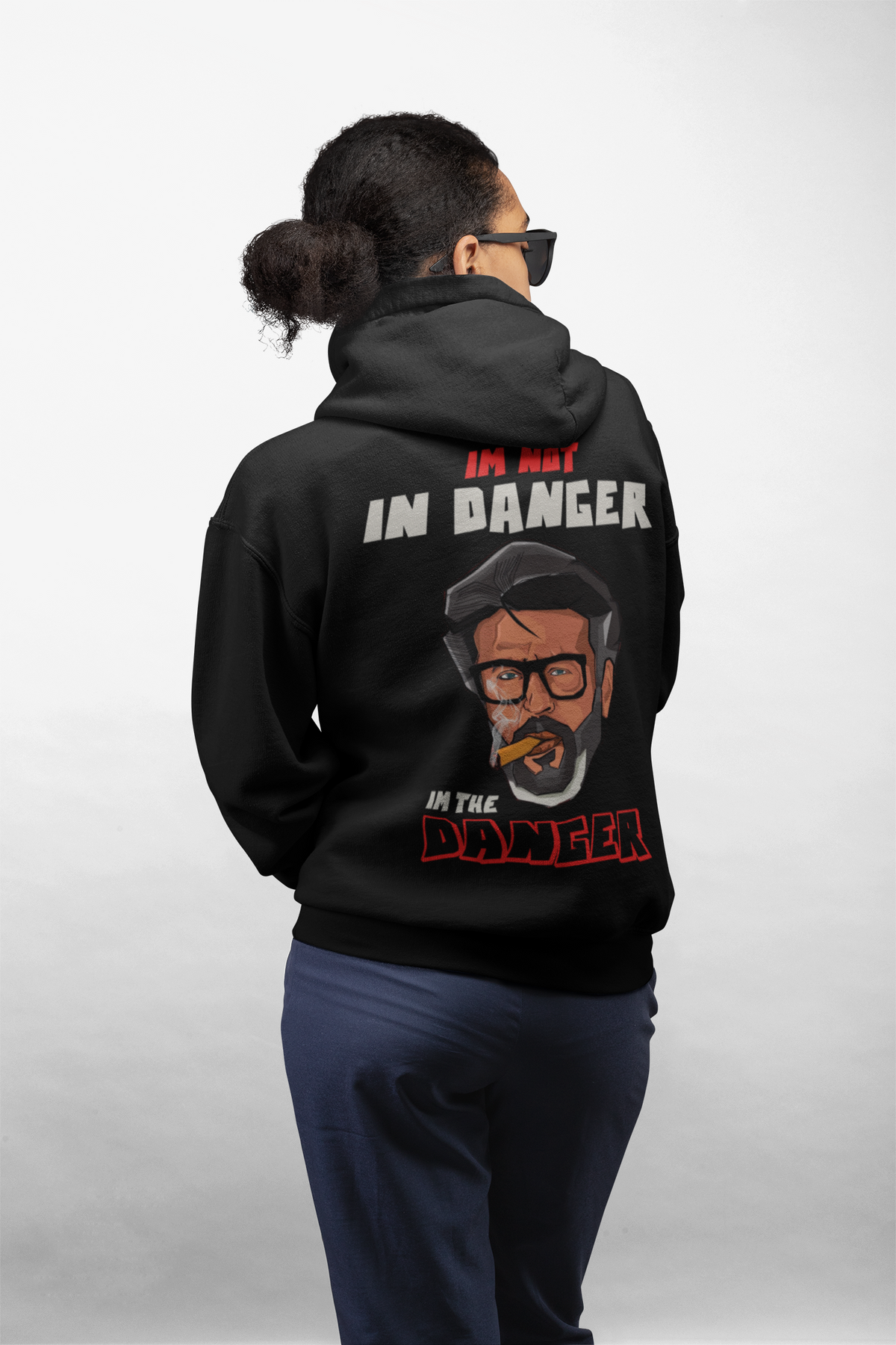 Im Not In Danger Im The Danger Rajinikanth Hoodie | One Name One Sun by AmHype