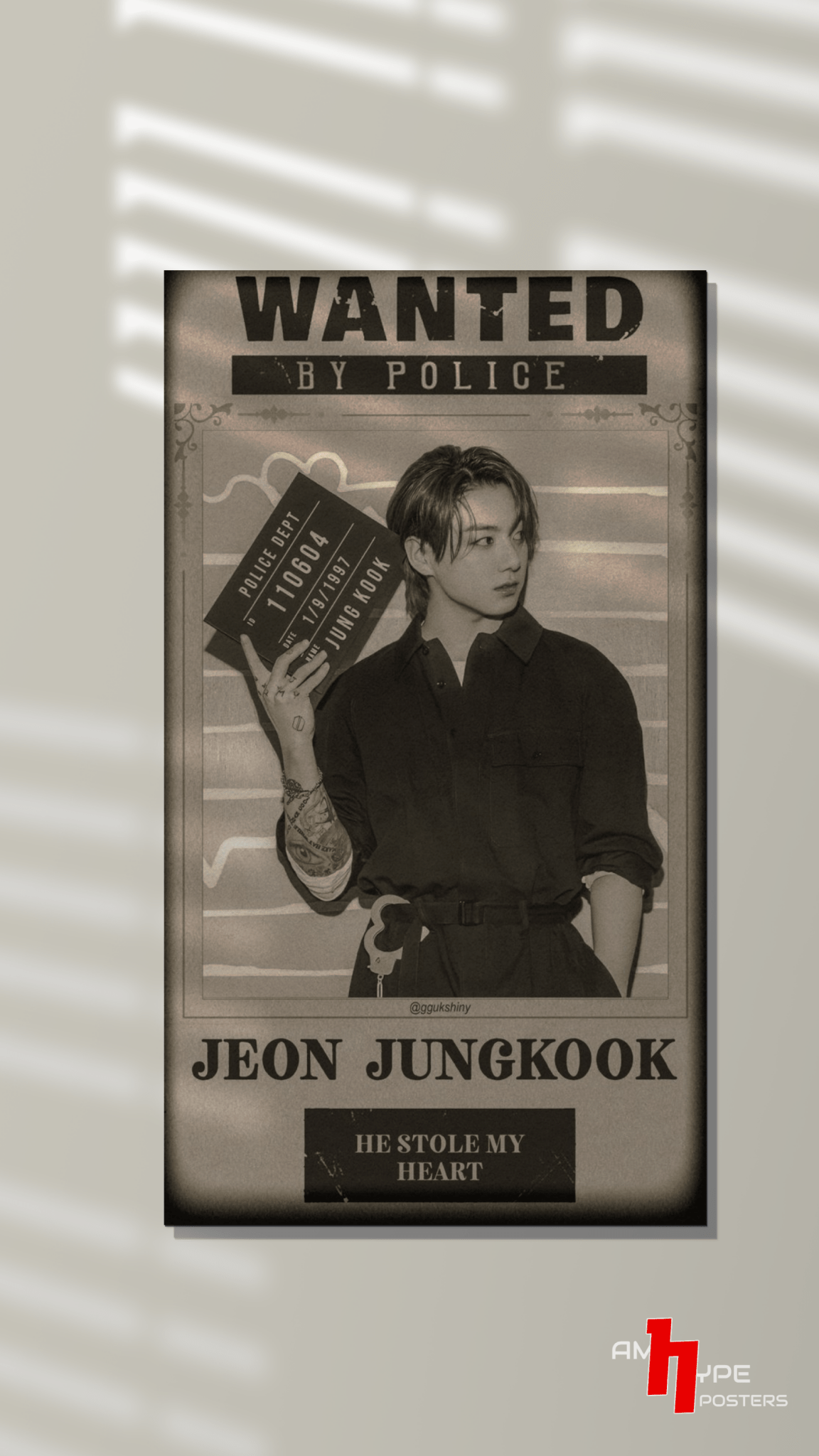 Jeon Jungkook | BTS | Music| Wall Posters | A3 | A4 | Metal - amhype