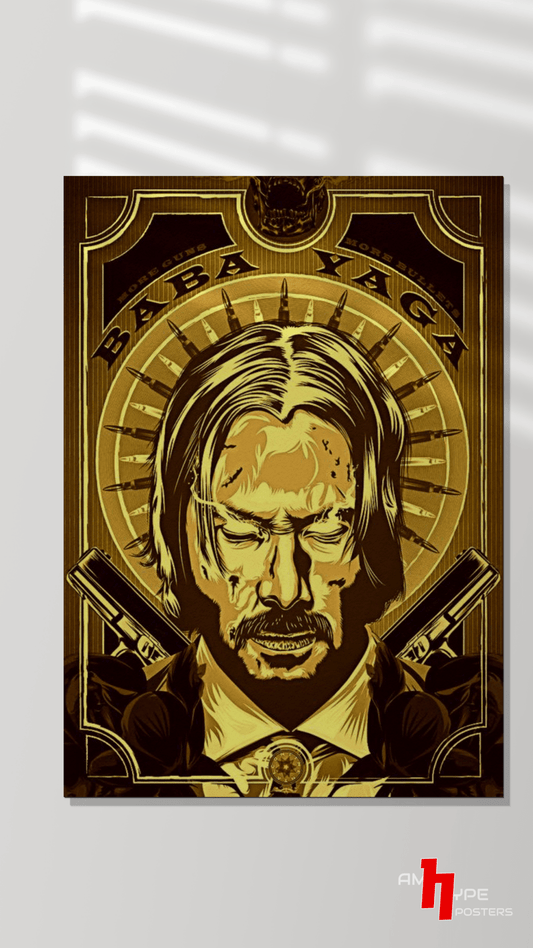 John Wick | Movies | Wall Posters | A3 | A4 | Metal - amhype