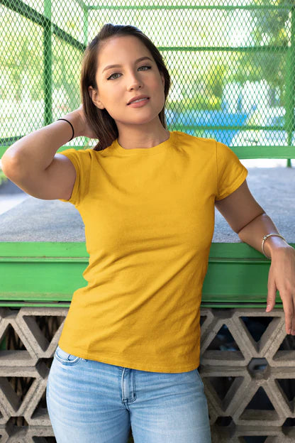 Short Sleeve Tshirt | Womens Tshirt | Plain | 100% Cotton