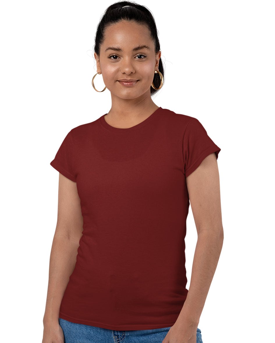 Short Sleeve Tshirt | Womens Tshirt | Plain | 100% Cotton