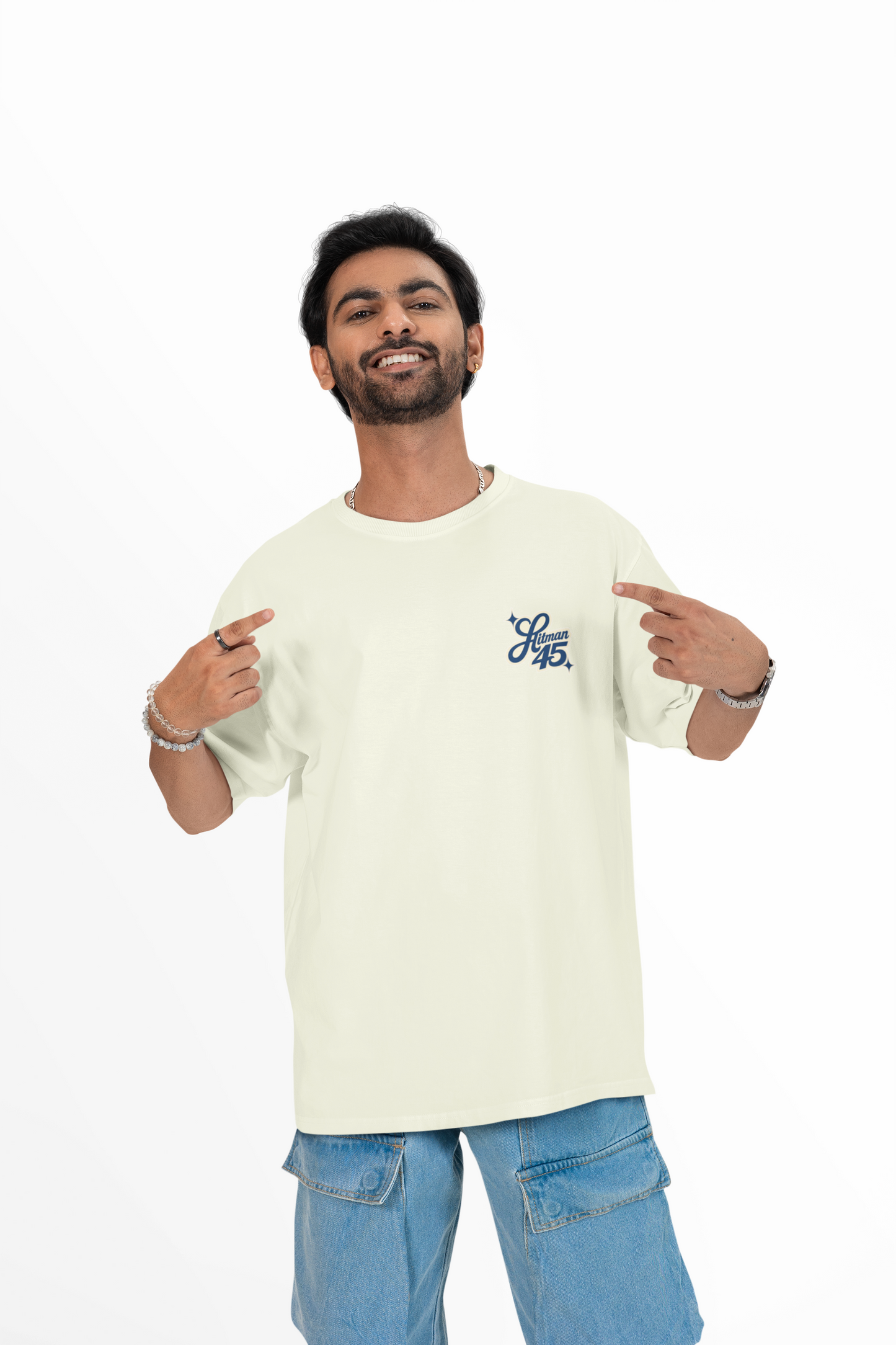 Rohit Sharma Hitman 45 Ace Oversized Tee | Cricket | amhype