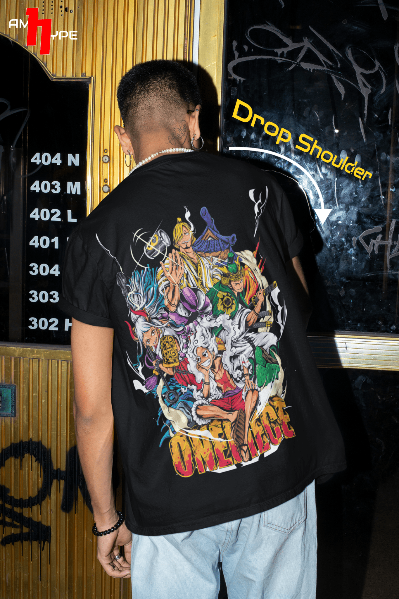 One Piece exclusive Drop shoulder Tshirt merch | One Piece | Zoro | Anime | Amhype - amhype