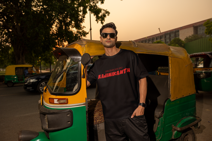 Im Not In Danger Im The Danger Rajinikanth Oversized T-Shirt | One Name One Sun by AmHype