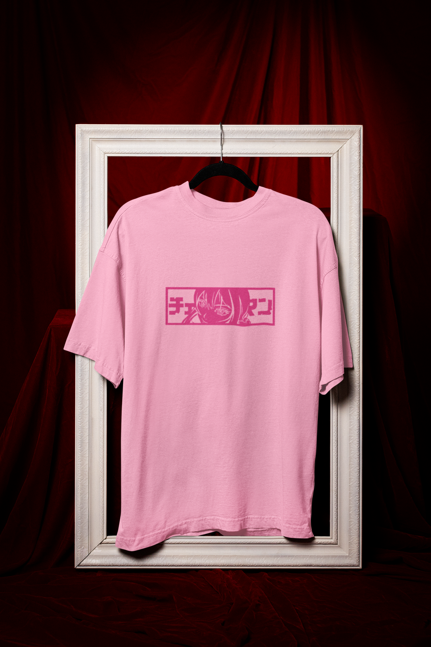 Chainsaw Man Oversized Terry Tee — Makima Japanese Front & Back Graphic