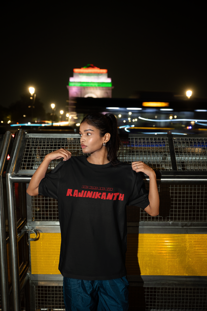 Im Not In Danger Im The Danger Rajinikanth Oversized T-Shirt | One Name One Sun by AmHype