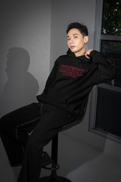 Stranger Things Oversized Hoodie – Official-Inspired Graphic | AmHype Premium 400 GSM Unisex Cotton