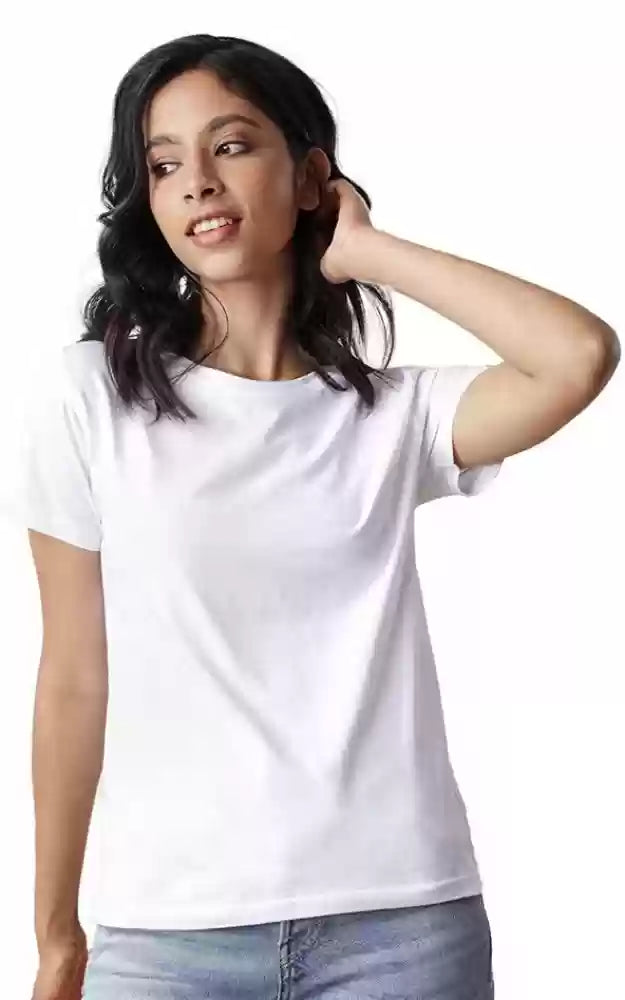 Short Sleeve Tshirt | Womens Tshirt | Plain | 100% Cotton