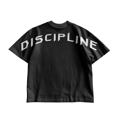 Hustle Discipline Gym Oversized T-Shirt | Motivational Streetwear by AmHype