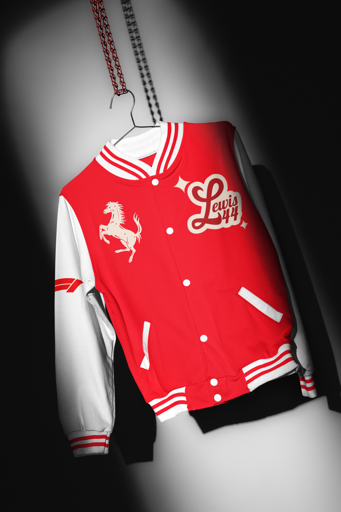 Lewis Hamilton Ferrari Varsity Jacket