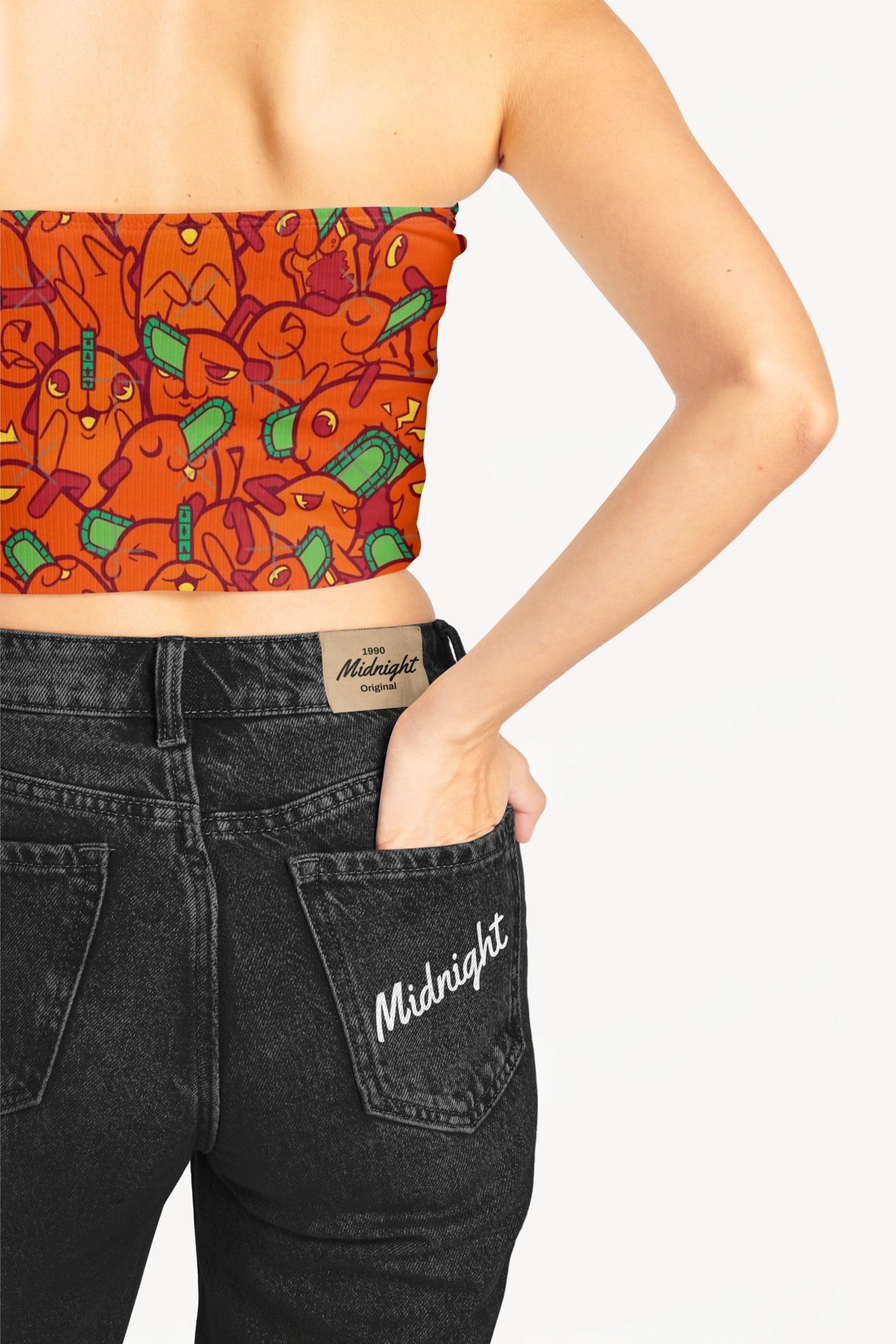 Chainsaw Man Tube Top — Pochita All-Over Print